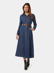 Forever New 100% Baumwolle Lexi Midi-Hemdkleid - Bild 1 von 3
