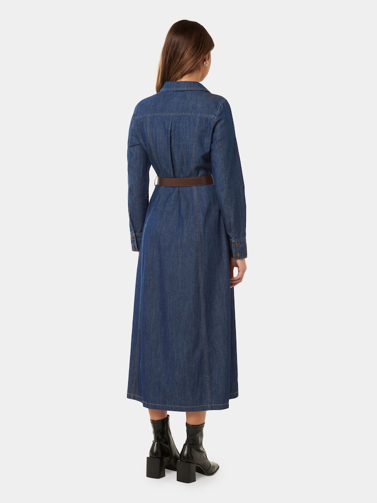 Forever New 100% Baumwolle Lexi Midi-Hemdkleid - Bild 2 von 3