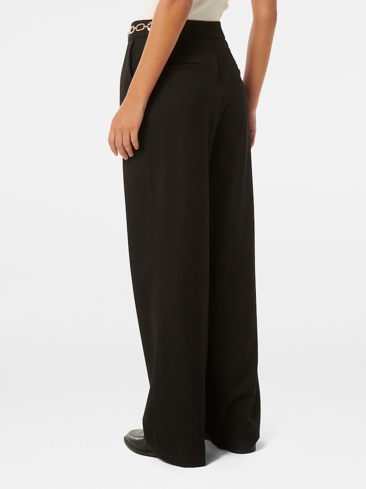 Forever New Black Remi Trim Detail Straight Leg Trousers - Image 2 of 5