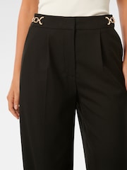 Forever New Black Remi Trim Detail Straight Leg Trousers - Image 3 of 5