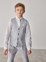 رمادي - طقم من صدرية وقميص وربطة عنق من Baker By Ted Baker - صورة 2 من 9