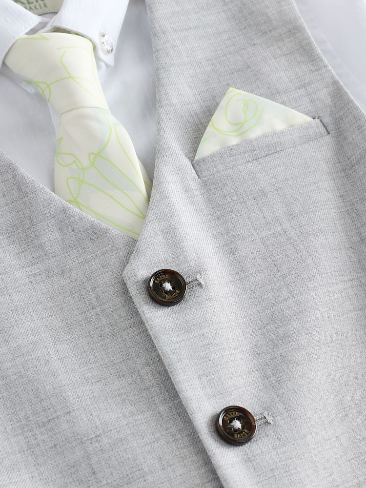 Baker by Ted Baker Waistcoat Shirt And Tie Set - Image 8 of 9