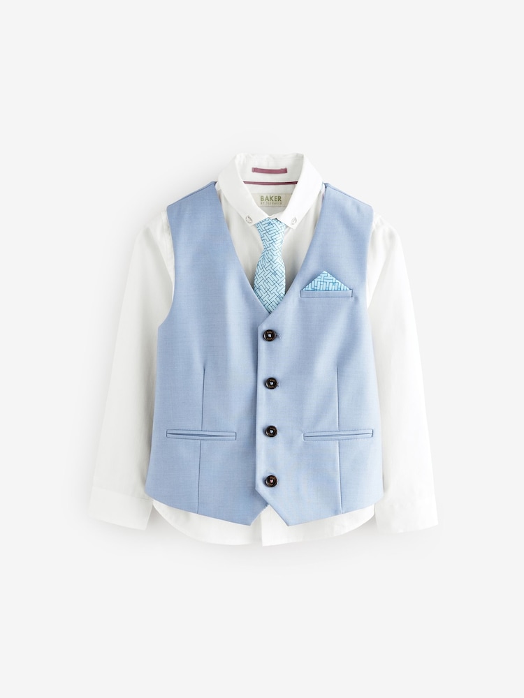 Baker by Ted Baker Waistcoat Shirt And Tie Set - Image 5 of 9
