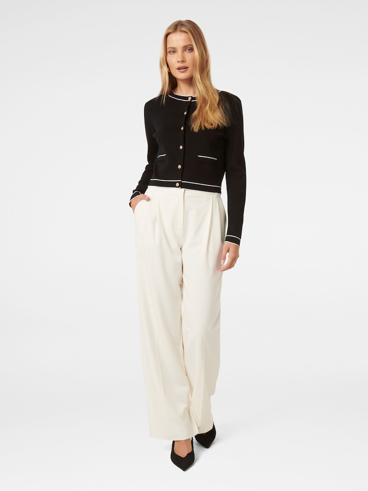 Forever New Black Gigi Tipped Cardigan - Image 5 of 5