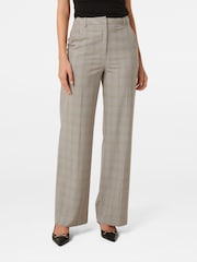 Forever New Grey Monique Wide Leg Trousers - Image 1 of 5