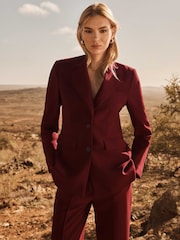 Forever New Red Clarette Nipped Waist Blazer - Image 1 of 6