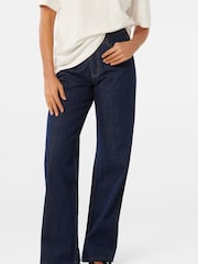 Forever New Blue 100% Cotton Sky Straight Leg Jeans - Image 1 of 5