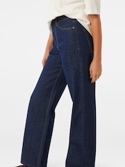 Forever New Blue 100% Cotton Sky Straight Leg Jeans - Image 4 of 5