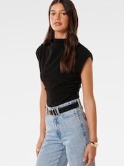 Forever New Leenah Grown On Neck Crepe Top - Изображение 5 из 6