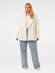 Forever New Cream Simonna Curve Boucle Blazer - Image 5 of 5
