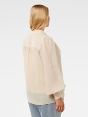 Forever New Natural Leo Curve Soft Stripe Blouse - Image 2 of 5