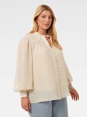 Forever New Natural Leo Curve Soft Stripe Blouse - Image 4 of 5