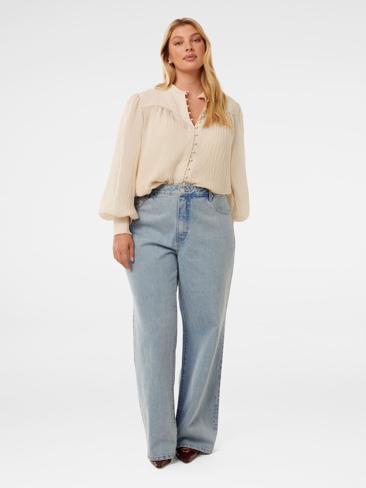 Forever New Natural Leo Curve Soft Stripe Blouse - Image 5 of 5