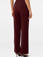 Forever New Red Zali Pintuck Straight Leg Trousers - Image 3 of 6