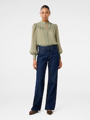 Forever New Green Leo Soft Stripe Blouse - Image 5 of 5