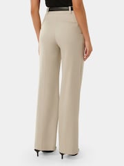 Forever New Natural Edweena Belted Wide Leg Pants - Image 2 of 5