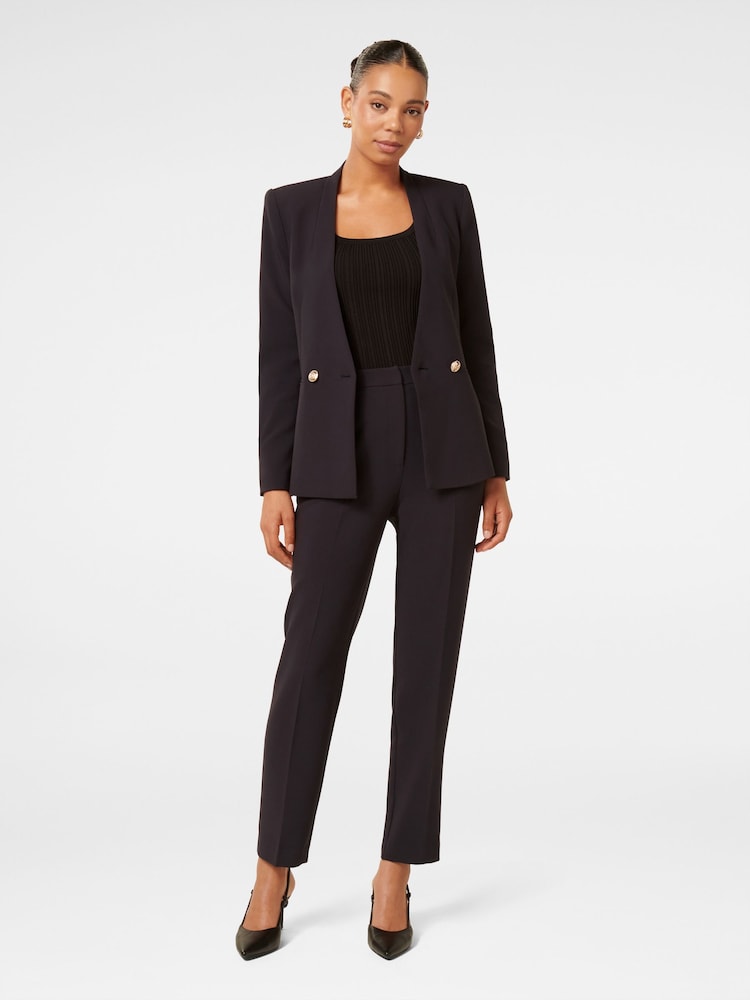 Forever New Blue Gwyneth Tapered Trousers - Image 5 of 5