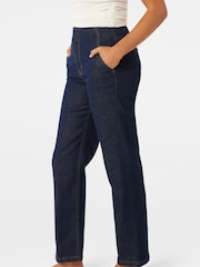 Forever New Blue Amy Ankle Straight Leg Jeans - Image 4 of 5