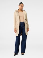 Forever New Natural Kirsty Structured Hooded Trench Coat - Image 5 of 5