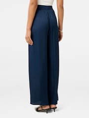 Forever New Blue Trinity Elastic Waist Wide Leg Trousers - Image 2 of 5