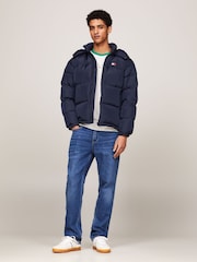 Tommy Jeans Blue Tommy Jeans Gold Alaska Puffer Jacket - Image 1 of 5