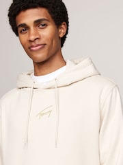 Tommy Jeans Natural Regular Fit Signature Hoodie - Image 4 of 5
