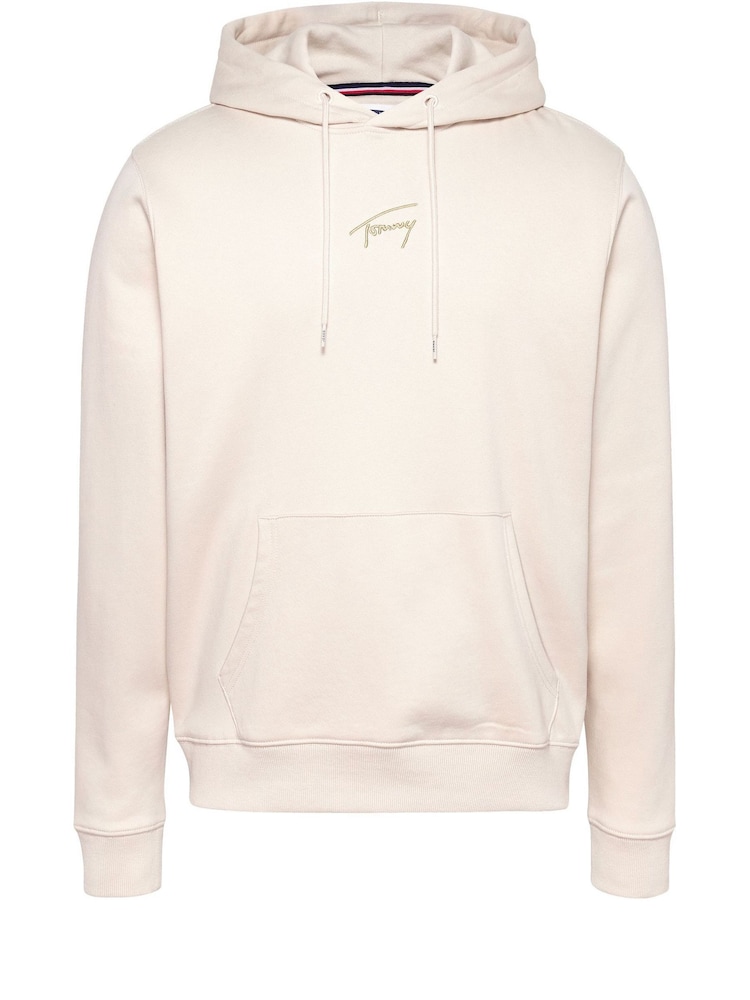 Tommy Jeans Natural Regular Fit Signature Hoodie - Image 5 of 5