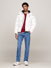 Tommy Jeans White Tommy Jeans Gold Alaska Puffer Jacket - Image 2 of 5