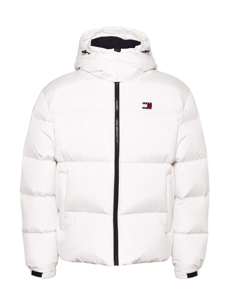Tommy Jeans White Tommy Jeans Gold Alaska Puffer Jacket - Image 5 of 5