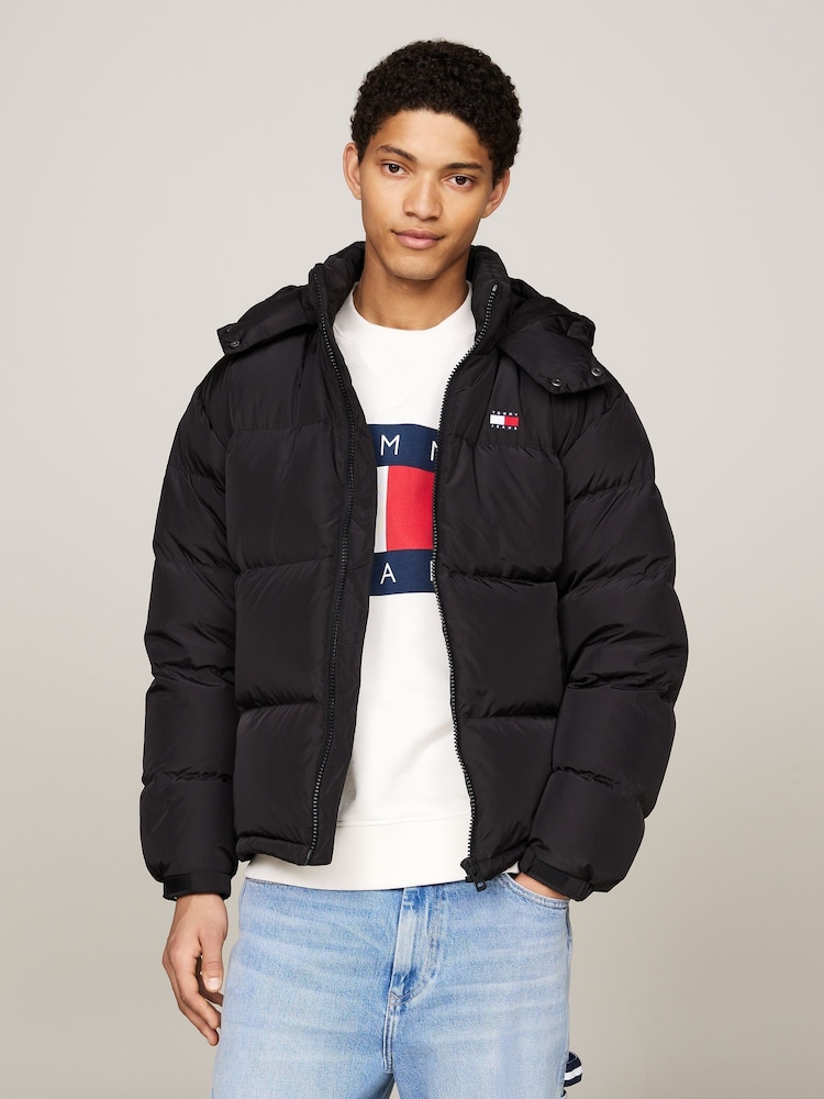Negru - Tommy Jeans Aur Alaska Puffer Jachetă - Image 1 of 6