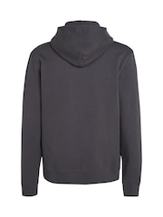 Tommy Jeans Grey Regular Fit Badge 100% Cotton Hoodie - Image 5 of 6