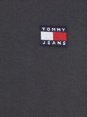 Tommy Jeans Grey Regular Fit Badge 100% Cotton Hoodie - Image 6 of 6