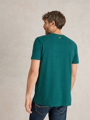 White Stuff Green Abersoch Nep Short Sleeve 100% Cotton T-Shirt - Image 4 of 6