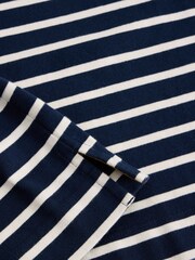 White Stuff Blue Whitney Stripe 100% Cotton Top - Image 6 of 6