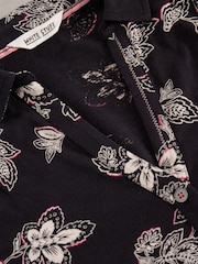 White Stuff Black Annie Jersey 100% Cotton Shirt - Image 6 of 6