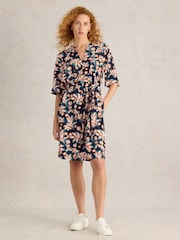 White Stuff Blue Ash Shift Dress - Image 1 of 6