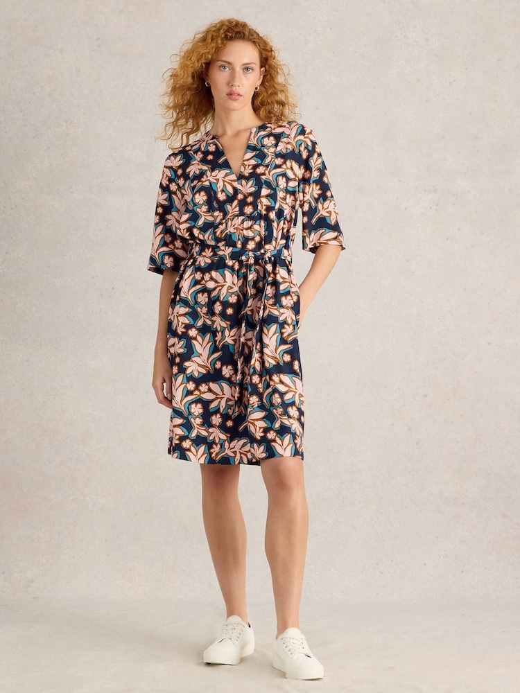 White Stuff Blue Ash Shift Dress - Image 1 of 6