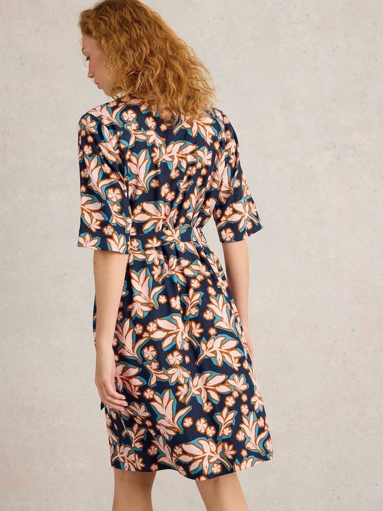 White Stuff Blue Ash Shift Dress - Image 2 of 6