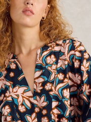 White Stuff Blue Ash Shift Dress - Image 4 of 6