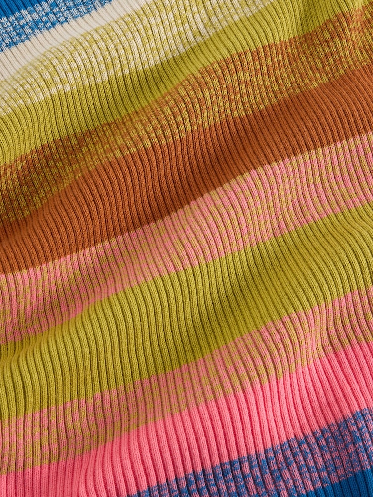 White Stuff Pink Rib Stripe Jumper - Image 6 of 6 White Stuff Pink Rib Stripe Jumper - Image 6 of 6