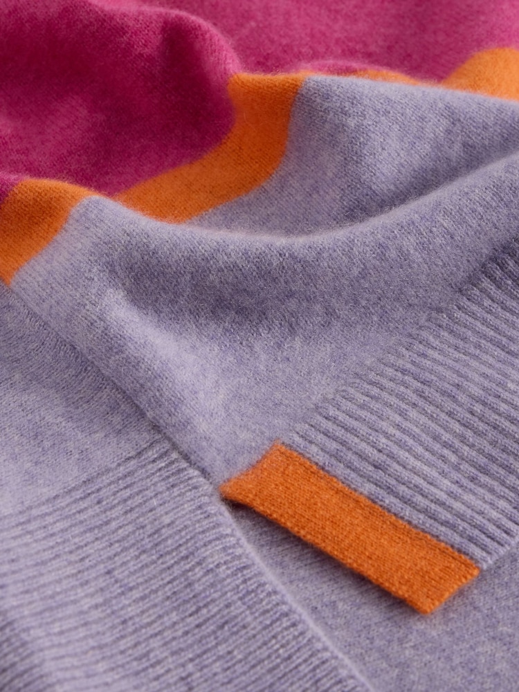 White Stuff Purple Holly High Cash Jumper - Image 6 of 6 White Stuff Purple Holly High Cash Jumper - Image 6 of 6