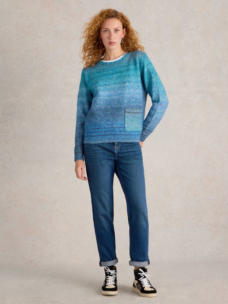 White Stuff Blue Lilbet Jumper - Image 1 of 6