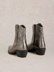 White Stuff Metallic Beau Western Boots - Image 3 of 5