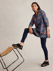 White Stuff Blue Blaire Co-ord Tunic - Image 2 of 6