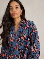 White Stuff Blue Blaire Co-ord Tunic - Image 3 of 6