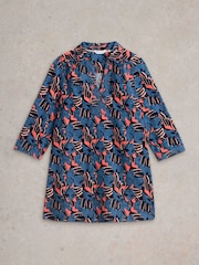 White Stuff Blue Blaire Co-ord Tunic - Image 5 of 6