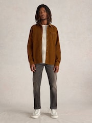 White Stuff Brown Griffin 100% Cotton Co-ord Shirt - Image 1 of 6