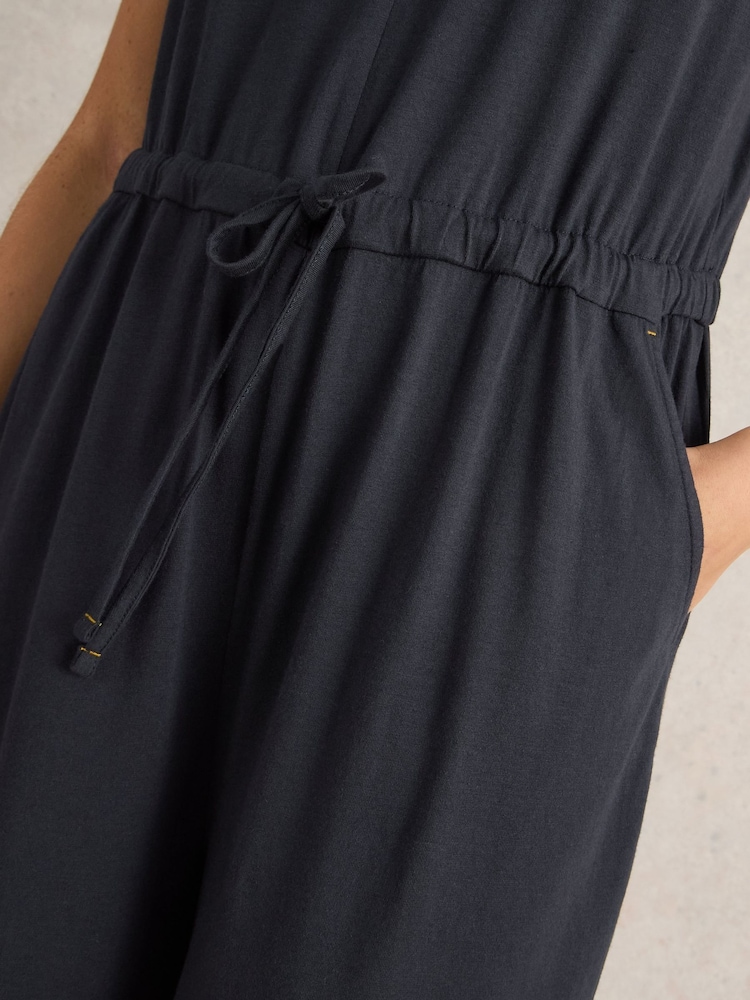 White Stuff Grey Jasmine Jersey Jumpsuit - Image 4 of 6