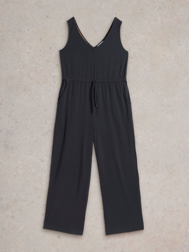 White Stuff Grey Jasmine Jersey Jumpsuit - Image 5 of 6