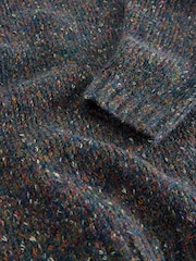 White Stuff Green Textured V-Neck Jumper - Image 6 of 6